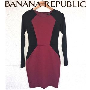 BANANA REPUBLIC | COLOR BLOCK PONTE SHEATH DRESS